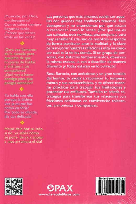 Disciplina con amor tu temperamento: Conócete y mejora la relación con los que amas 💜