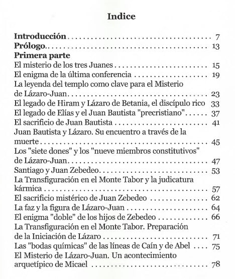 El misterio de Lázaro y los tres Juanes. Juan Bautista, Juan evangelista y Juan Zebedeo.