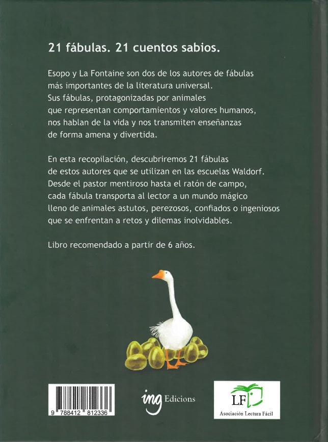 Fábulas escogidas de Esopo y La Fontaine 🦉🦨