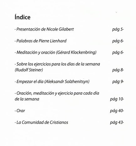 Guía de ejercitación anímico espiritual. Oraciones, meditaciones y ejercicios para el día a día.