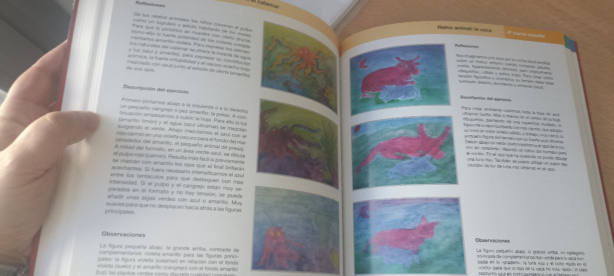 Pintura y dibujo de 1º a 8º curso escolar, material para padres y docentes. 2ª Edición