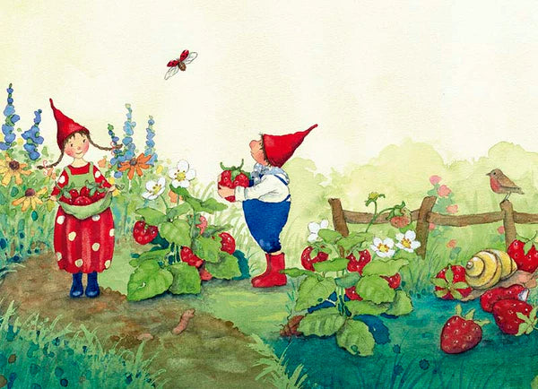 Pipa y Pele en el huerto 🍎🥬🥦🍓