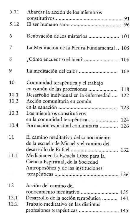 Camino Meditativo del Conocimiento de la Medicina Antroposófica.