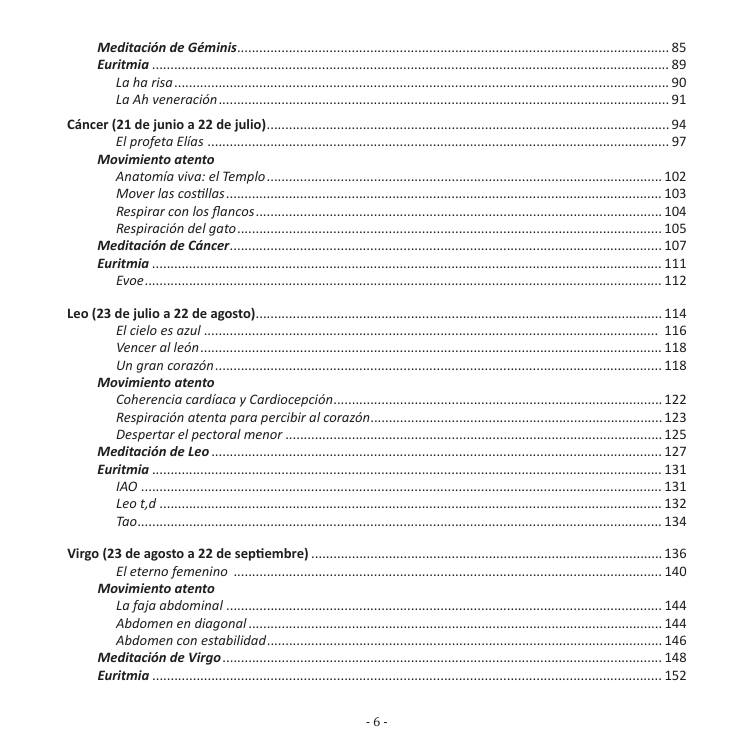 EL RITMO DEL AÑO Y EL ZODIACO. Una guía práctica de Movimiento atento.