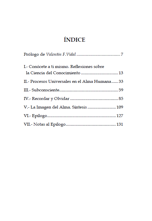 La vida del alma. Entre el supraconsciente y el subconsciente. Elementos de una psicología espiritual.