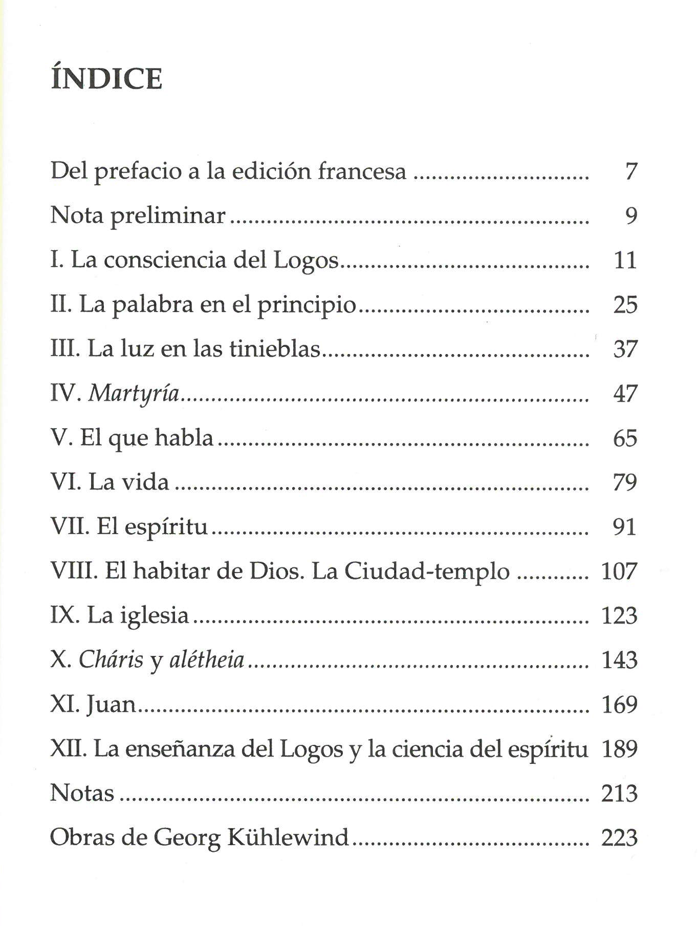 Hacia una consciencia del logos