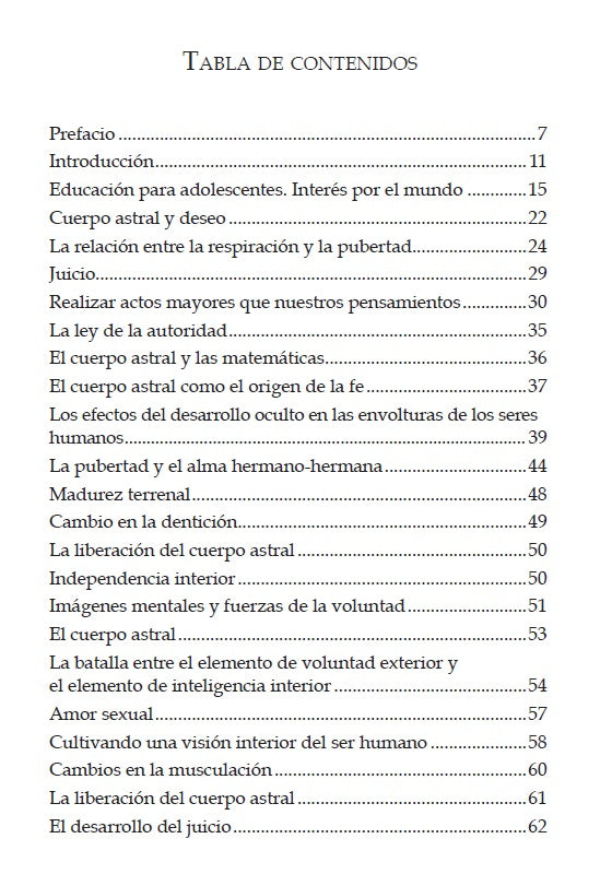 TERCER SEPTENIO. Observaciones sobre la adolescencia. Rudolf Steiner
