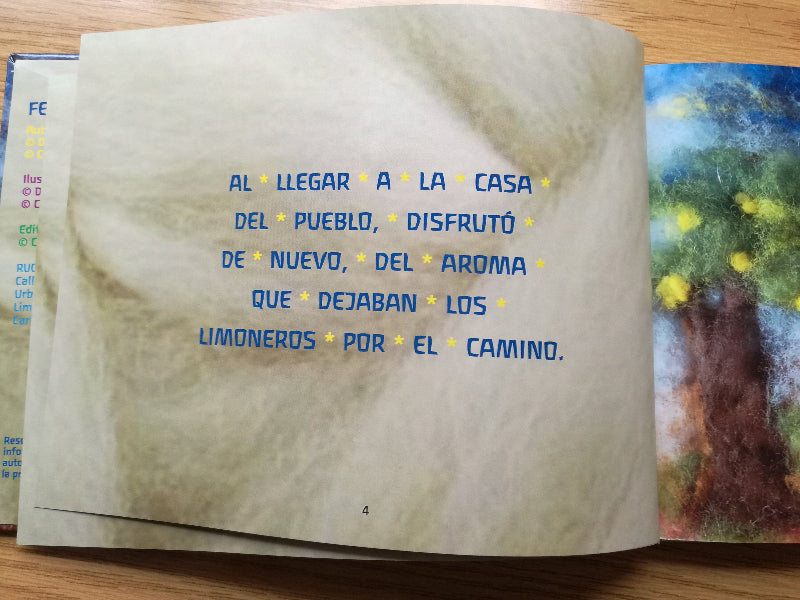 Festejos en el pueblo. Cuento en letra Mayuscula.