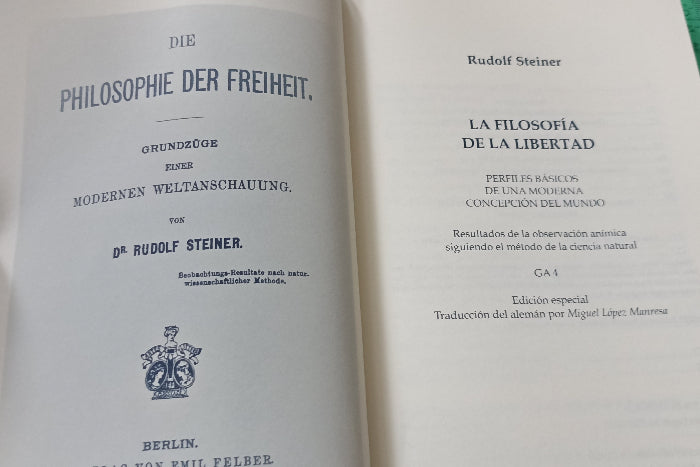 LA FILOSOFÍA DE LA LIBERTAD. Perfiles básicos de una moderna concepción del mundo.
