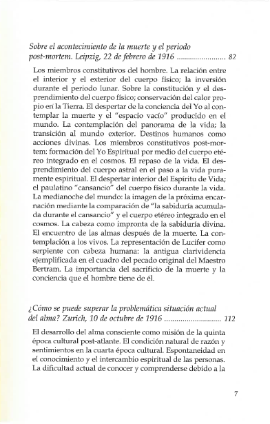Comunicación entre los vivos y los muertos.