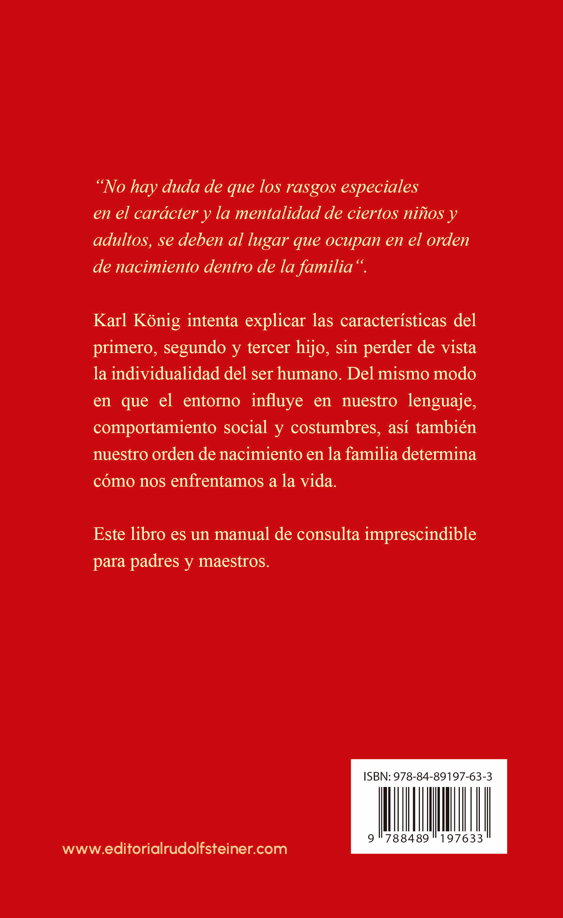 Hermanos y hermanas. El orden del nacimiento en la familia 👨‍👩‍👧‍👦
