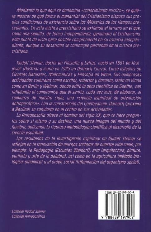 Cristianismo como hecho místico y los misterios de la antigüedad