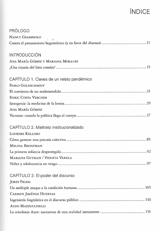 La tiranía del bien común. Pandemia, relato y otras amenazas