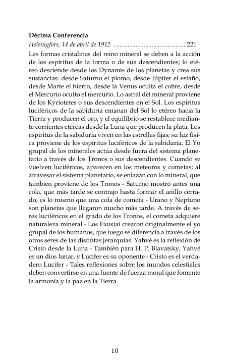Entidades espirituales en los cuerpos celestes y en los reinos de la naturaleza.