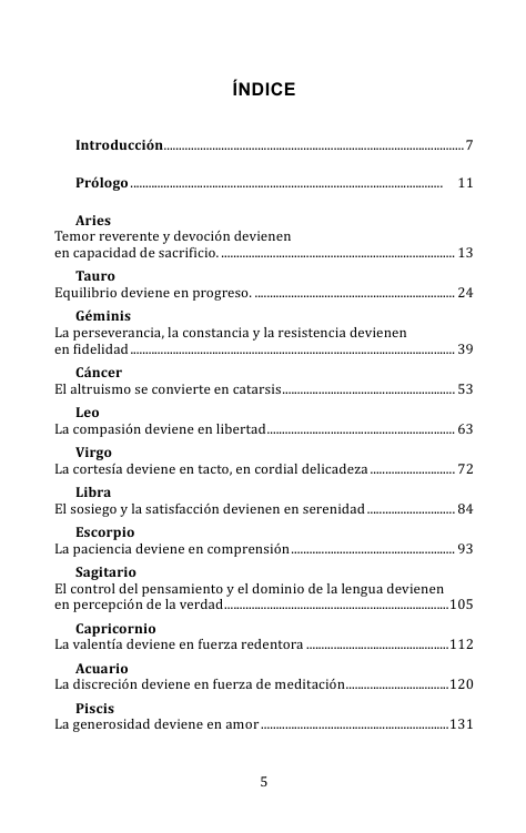 El reflejo de las virtudes en los cuentos y en los doce signos zodiacales.