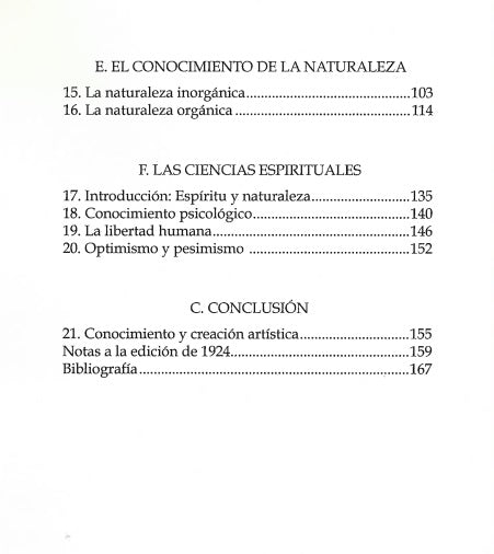 LA TEORÍA DEL CONOCIMIENTO basada en la concepción goetheana del mundo.