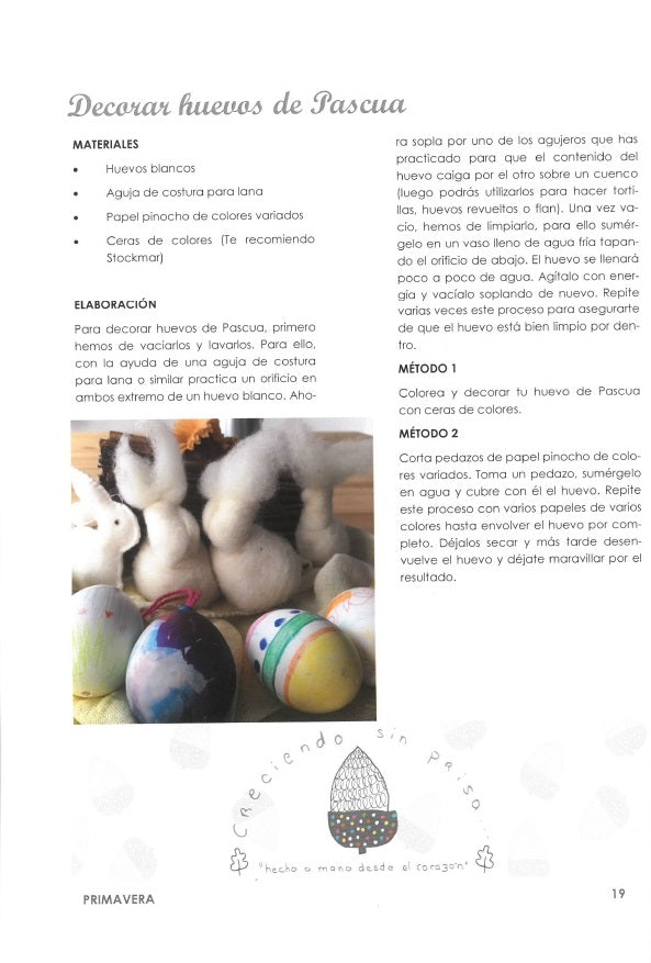 Creando tradiciones. PRIMAVERA. Pascua y Pentecostés.