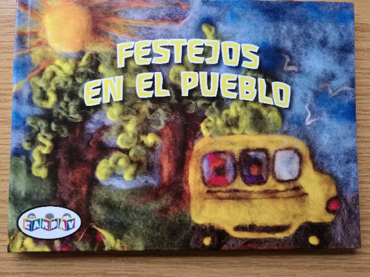 Festejos en el pueblo. Cuento en letra Mayuscula.